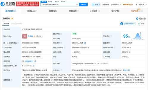 廣東順豐電子商務(wù)公司完成大幅增資，注冊(cè)資本躍升至4億元，發(fā)力國(guó)內(nèi)貿(mào)易代理業(yè)務(wù)